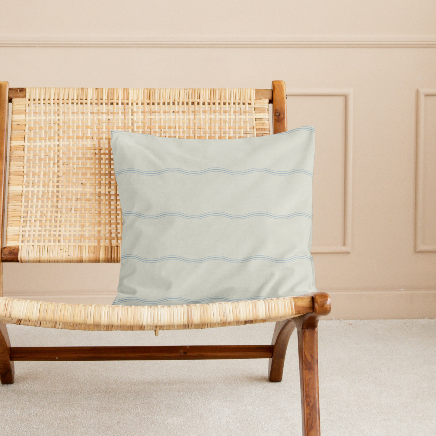 Powder Blue Square Pillow