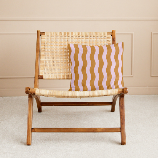 Peaches and Cream Square Pillow