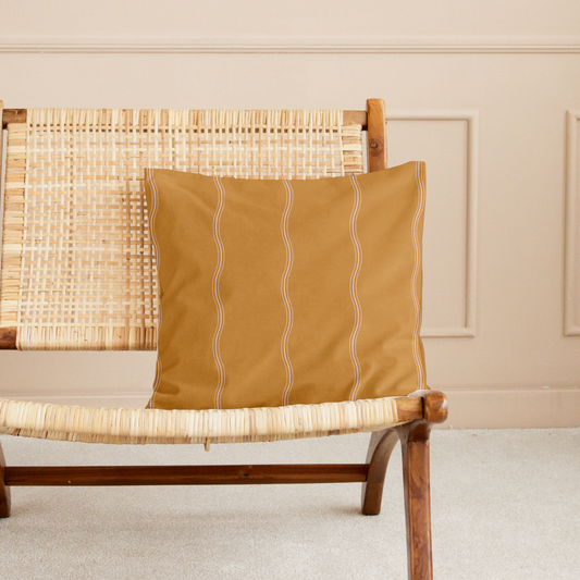 Peaches and Cream Square Pillow