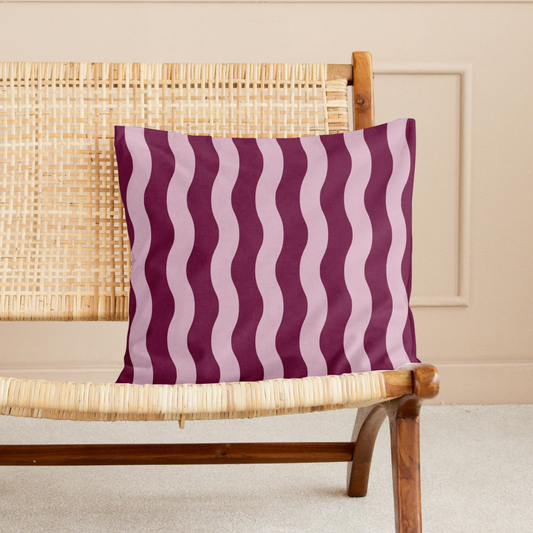Plum Square Pillow