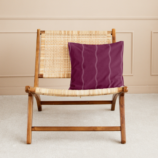 Plum Square Pillow